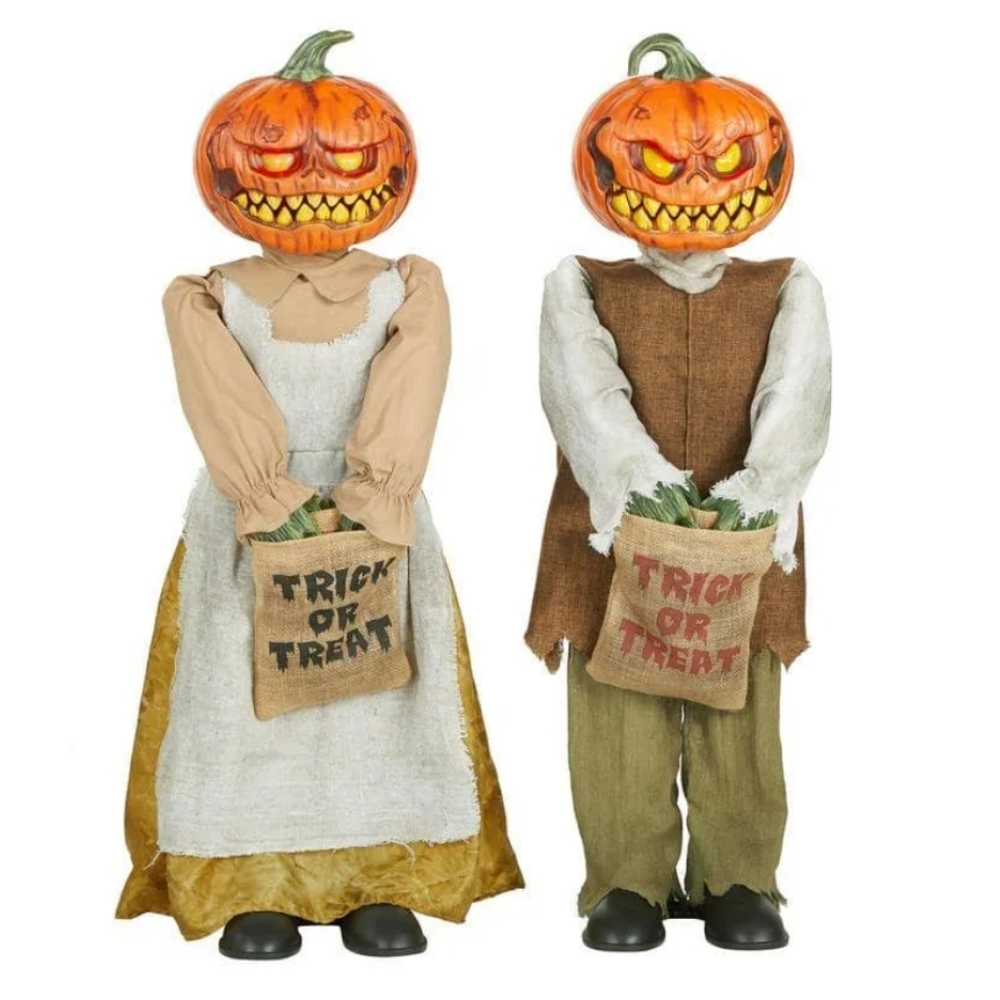 🆕 Animated Rotten Patch Pumpkin Twins 🎃 Halloween Animatronic - Picture 3 of 6